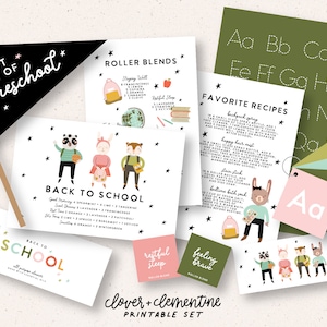 Baixar + Imprimir | “Volta às Aulas” 2023 Misturas, Receitas, Decoração, Adesivos, etc. Inclui arquivos editáveis + prontos para imprimir