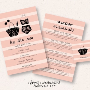 Downloaden + afdrukken | "Summer Blends" kaarten- en labelset | Zomerblends + Recepten voor vrolijke post, enz.
