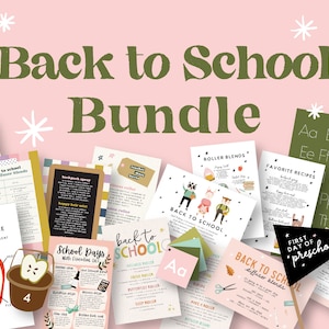 Download + Print | "Back to School" BUNDLE 2023 | Collection of wellness resources, printable, activities, and so much more!