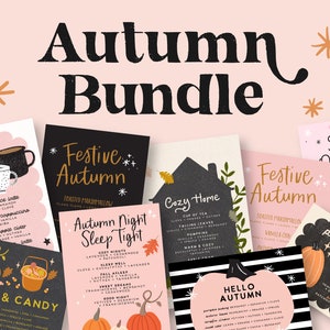 Herfstcollectie 2021 | Bundel met afdrukbare kaarten, stickers en meer! | Downloaden en afdrukken