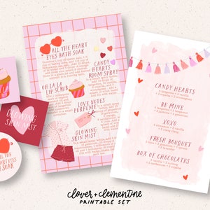 Downloaden + afdrukken | Valentijn 2024-melanges, doe-het-zelfrecepten, stickers, enz.
