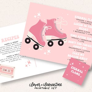 Downloaden + afdrukken | "80's Mixtape" Love Song-geïnspireerde blends, recepten, stickers, enz.