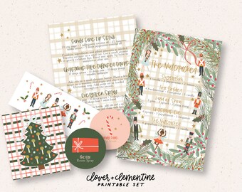 Download + Print | "The Nutcracker" Christmas 2023 Diffuser Blends, DIY Recipes, Stickers, etc. | Includes Editable + Ready to Print Files