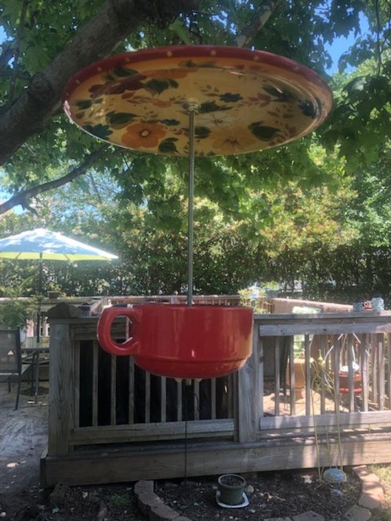 Bird Feeder Covered Bird Feeder Housewarming Birthday Etsy