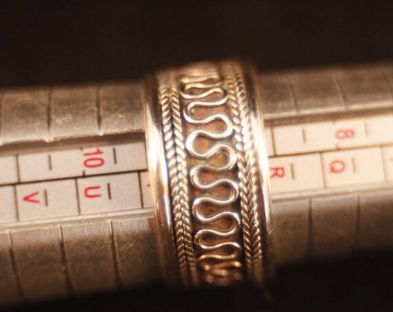 Vintage Wire work adjustable Statement Ring.  Vin… - image 2