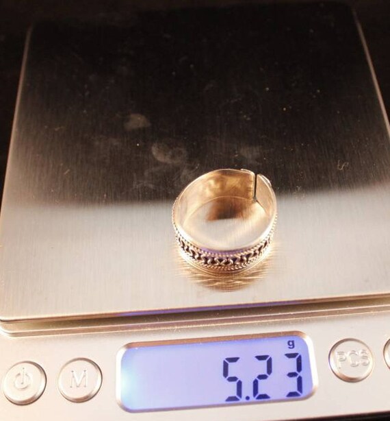 Vintage Wire work adjustable Statement Ring.  Vin… - image 3