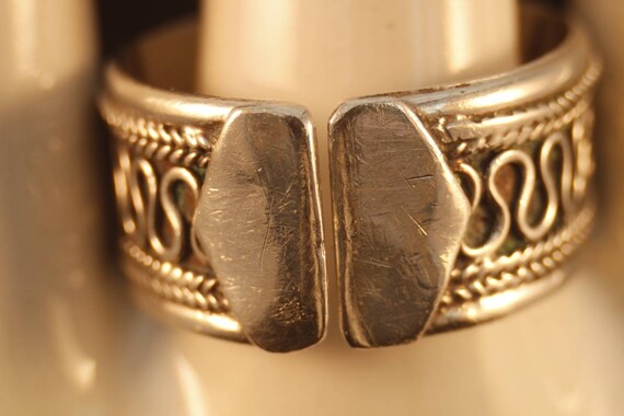 Vintage Wire work adjustable Statement Ring.  Vin… - image 6