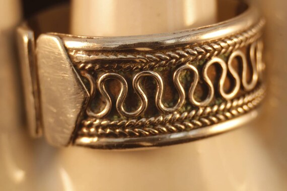 Vintage Wire work adjustable Statement Ring.  Vin… - image 4
