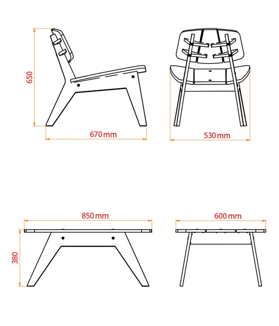 Set Of Two Lounge Chairs And Table Colour Honey For Indoor And Outdoor Use