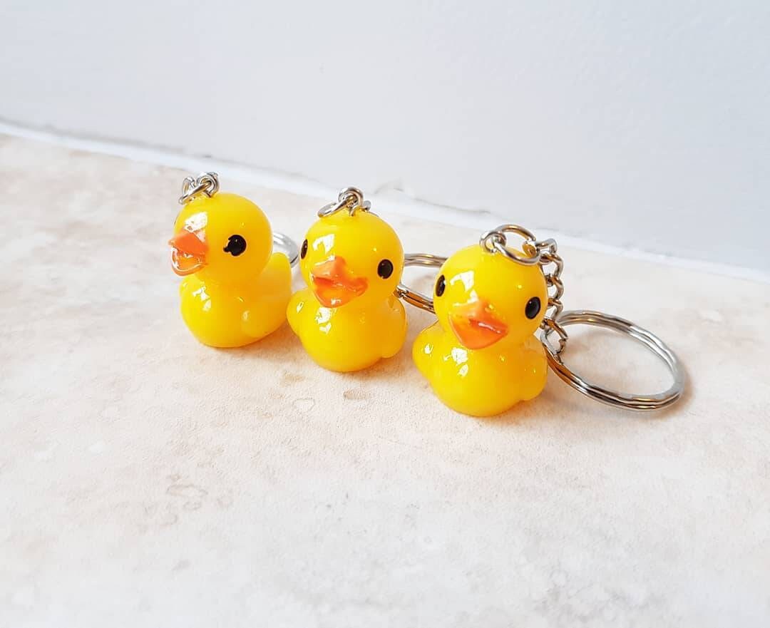 SECONDS Cute Rubber Duck Keyring / Kawaii Keychain / Bath Etsy