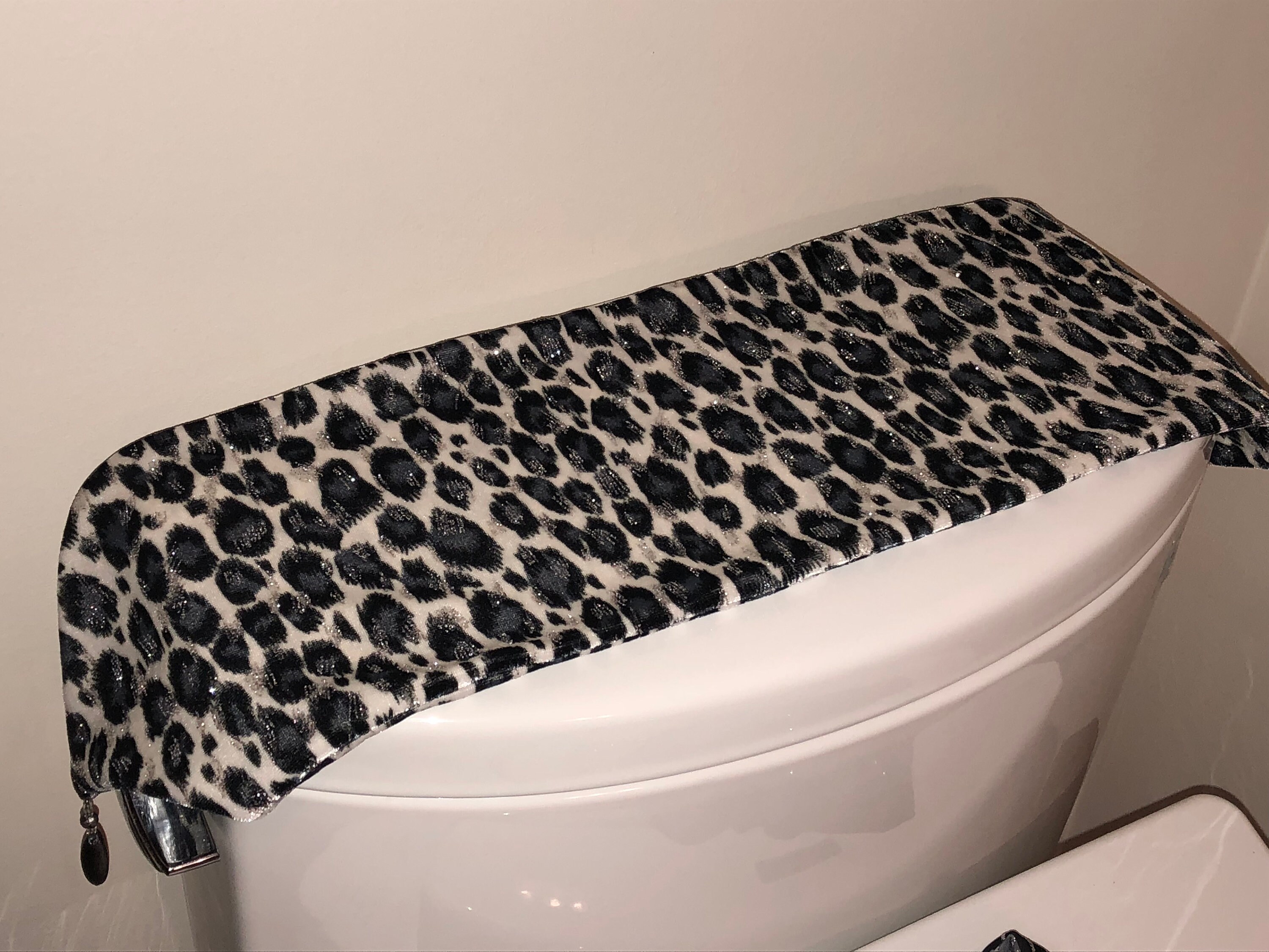 Snow Leopard Toilet Tank Runner. Toilet Tank Cover Toilet Etsy