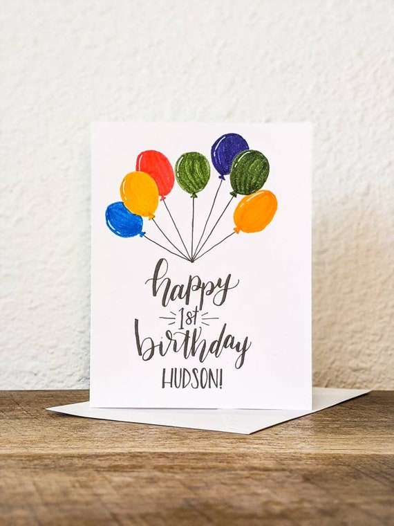 CUSTOM Birthday Card Kids Birthday Card Birthday Card With | Etsy