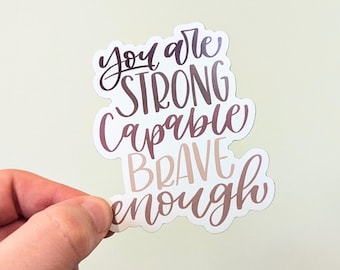 Affirmation Refrigerator Magnet: Mental Health Quote, Positive Thoughts