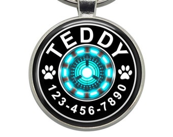 Custom Iron Man (Marvel) Dog Tag: Personalized Pet ID Tag