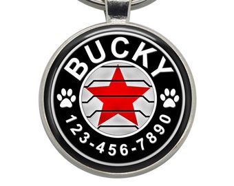 Custom Winter Soldier (Marvel) Dog Tag: Personalized Pet ID Tag