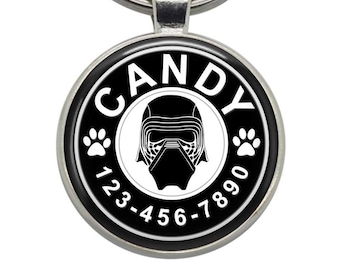 Custom Kylo Ren Dog Tag: Personalized Pet ID Tag