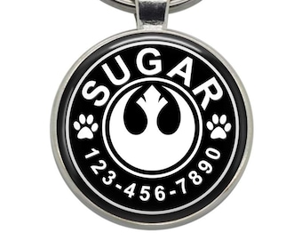 Custom Rebel Alliance (Star Wars) Dog Tag: Personalized Pet ID Tag