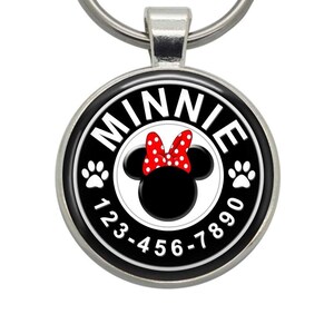 Minnie Mouse Dog ID Tag: Personalized Pet Tag