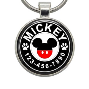 Mickey Mouse Dog Tag: Personalized Pet ID Tag