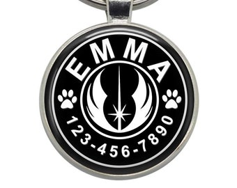 Custom Jedi Order (Star Wars) Dog Tag: Personalized Pet ID Tag