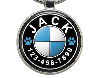 Custom BMW Dog Tag: Personalized Pet ID Tag
