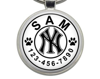 yankees dog tag