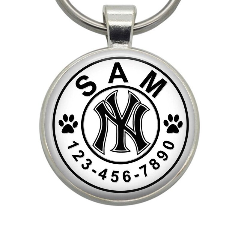 Dog Tags New York Yankees Pet Tags Cat Tags Dog ID Tags Etsy