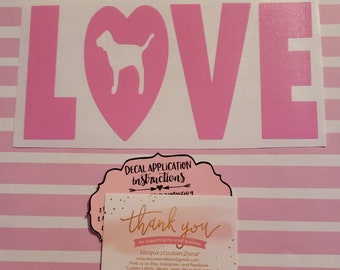 Pink 7 Party Decor Signs 2 Color Victoria Secret Etsy