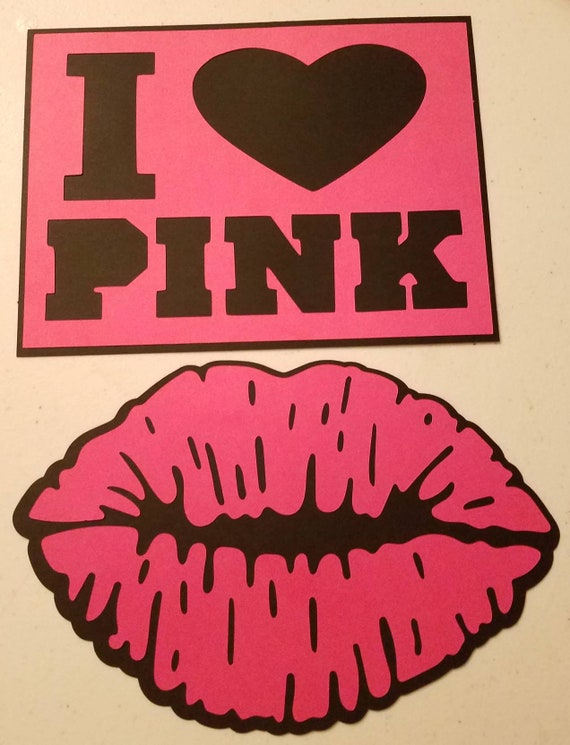 Pink Inspired 7 Party Signs 2 Color Victoria Secret Inspired Cardstock Signs For Bedroom Decor Pink Party Display Photo Props