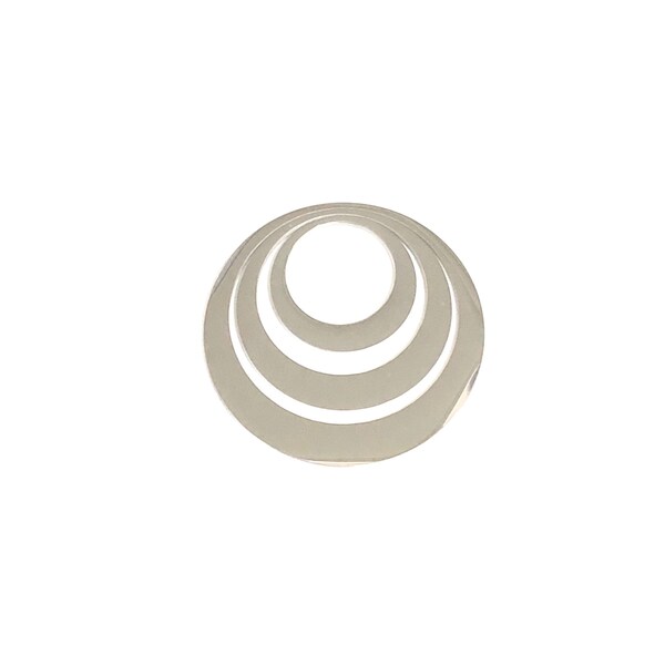 LARGE nested washer, Stainless steel washer, offset washer, stamping supplies, engraving supplies, 5ct