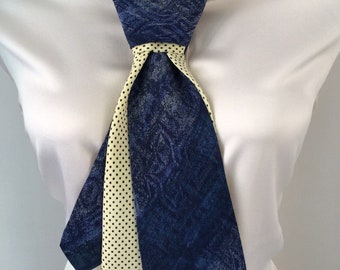 Cravatta donna seta 100% Italia cravatta sciarpa foulard fazzoletto da collo fatto a mano