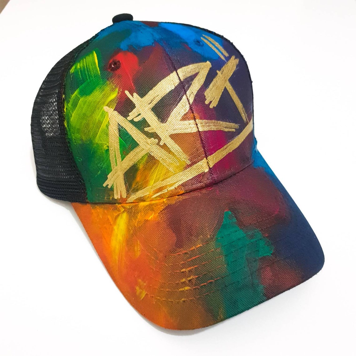 Original Art Cap Graffiti Cap Artist Cap Hand painted Etsy