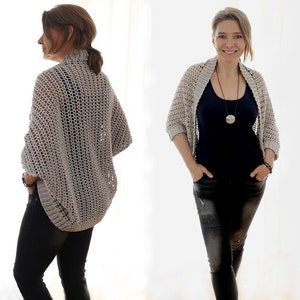 Crochet Pattern for Cardigan / Shrug „Little Time Out“ - Languages: English / German