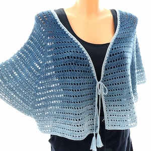 Bolero, Shrug, Cardigan "Kassandra" - Crochet Pattern