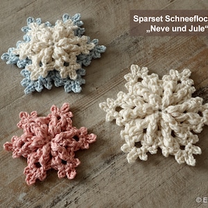 Crochet Pattern for Snowflake Neve English / German image 8