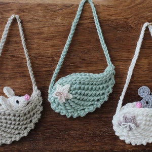 Crochet pattern &quot;Wing bag with mouse&quot; - Language: German