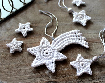 Crochet Pattern Star with Tail  - Languages: US/DE