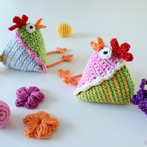 Häkelanleitung klipp-klapp Das Taschenhuhn / Crochet Pattern for Hens ...