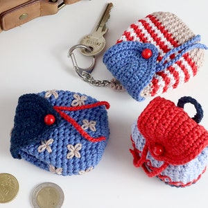 Porte-clés « Sac à dos Mayflower » - Patron au crochet ; Langues : allemand/anglais