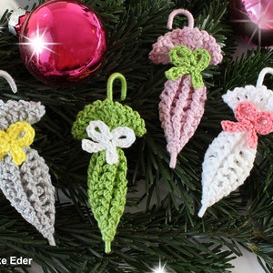 Crochet Pattern for Umbrella with Bow - Languages: English / German