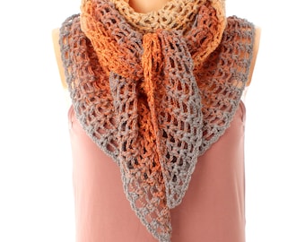 Crochet Pattern Triangle Shawl „Lilith“ - Languages: English (US) / German