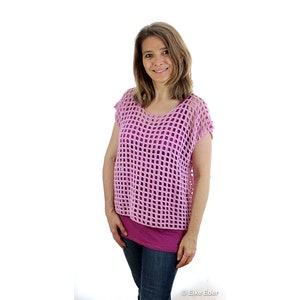 Crochet Pattern Tunic Mesh Top „caro-line“ - Languages: English ...