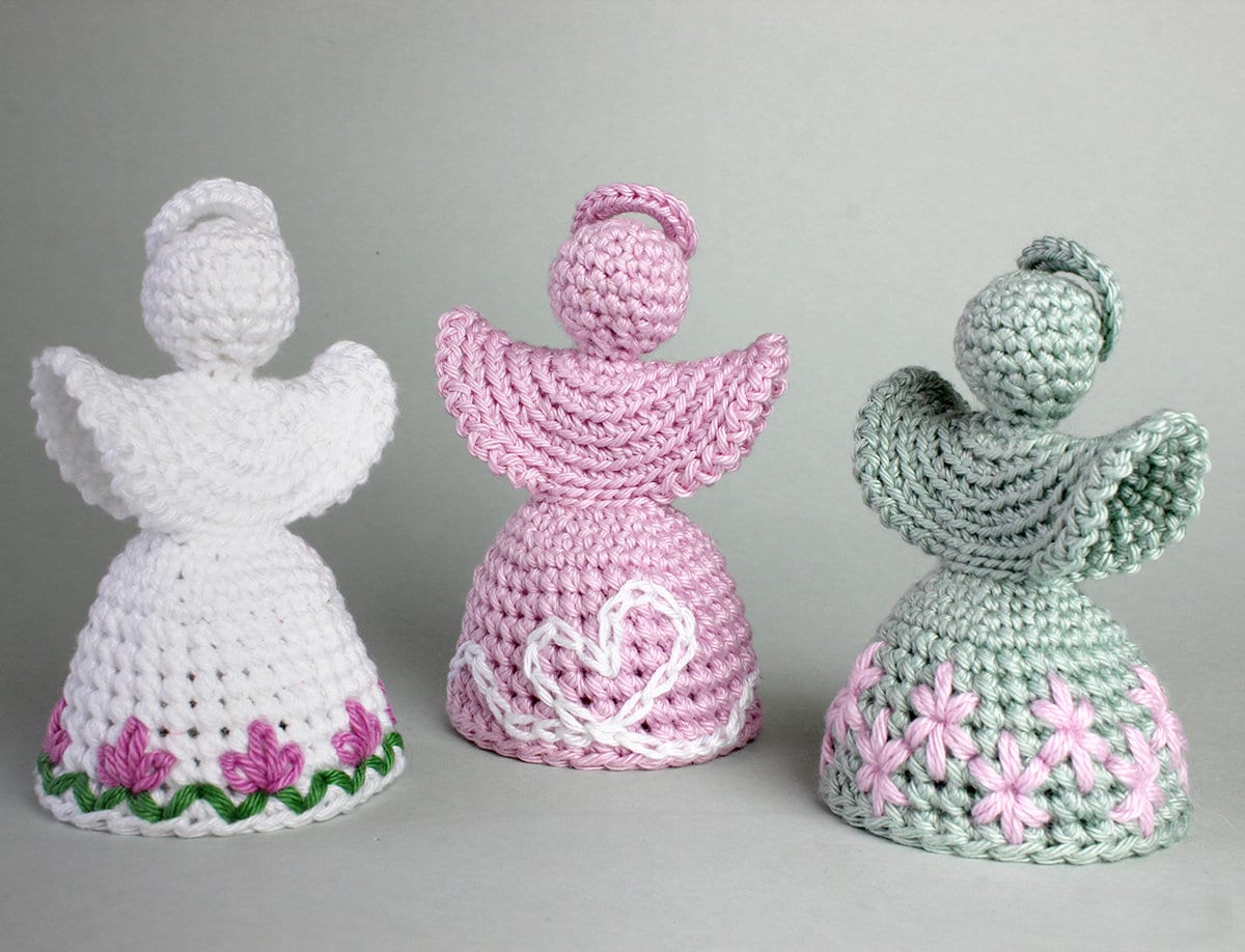 Cute Angel "Lovely" for Embroidery - Crochet Pattern Language: English / German