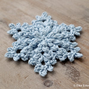 Crochet Pattern for Snowflake Neve English / German image 5