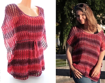 Crochet pattern for tunic, shirt "Figure Schmeichler 2" - language: German