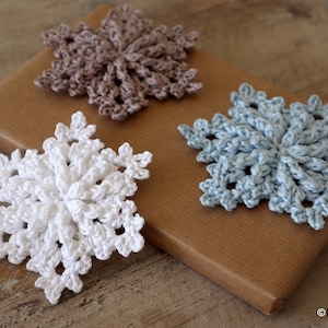 Crochet Pattern for Snowflake Neve English / German image 4