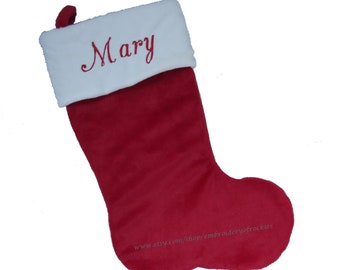 Personalized Stocking, Custom Christmas Stocking