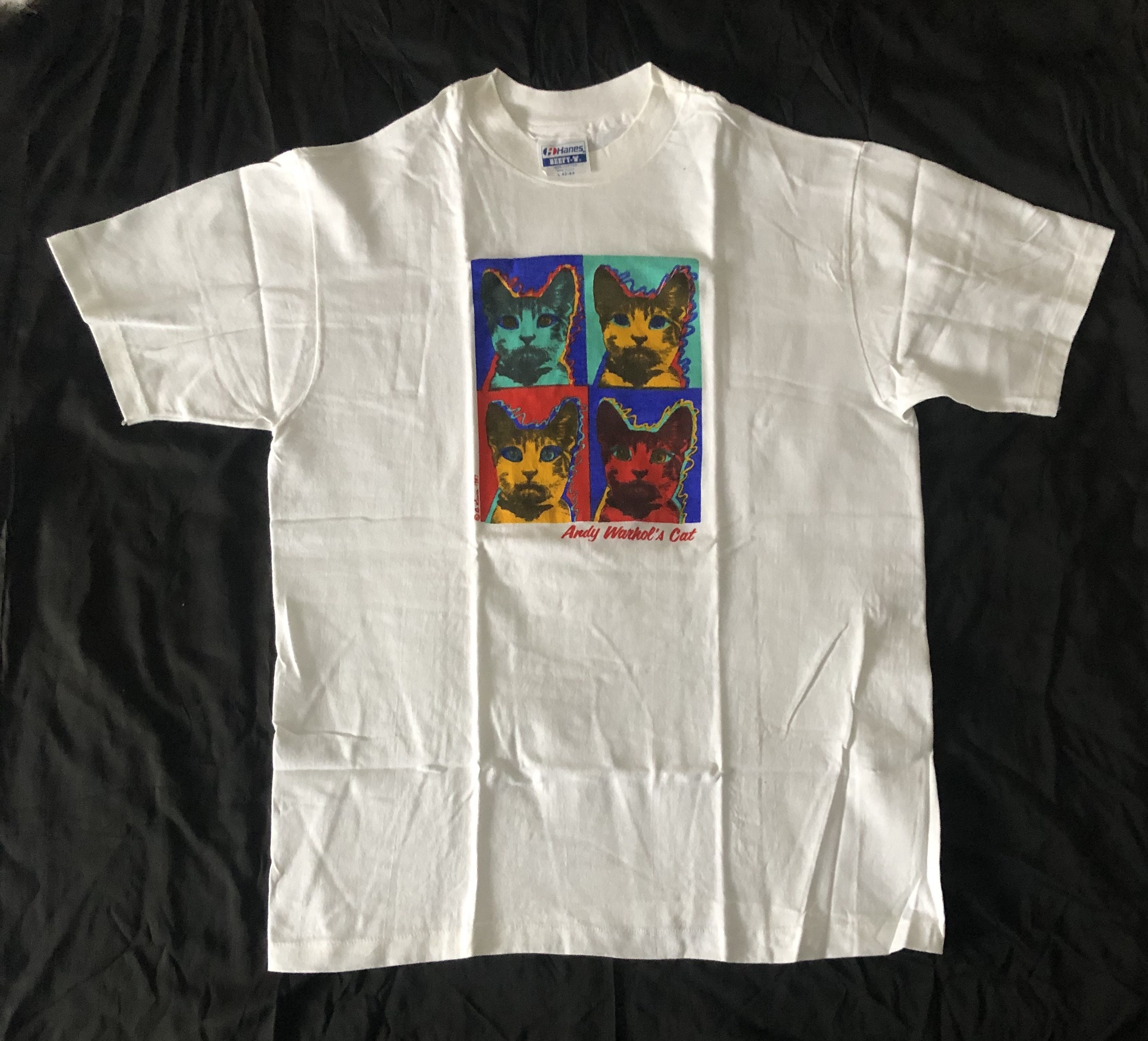 Andy Warhol's Cat T-shirt Never Warn Large - Etsy