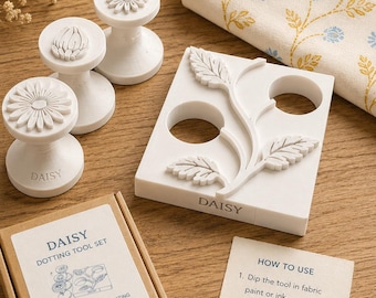 Indian Block Fabric Stamp with a Twist | DIY Fabric Painting & Craft Stamp Kit