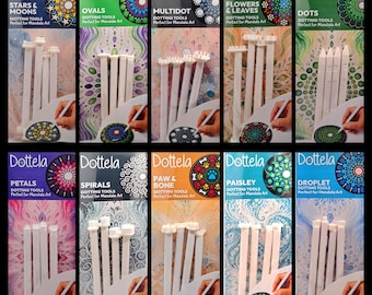 Ultimate Mandala Dotting Tool Bundle | 12 Complete Tool Sets | Specialty Shape Dotting Tools